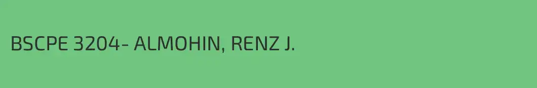 BSCPE 3204- ALMOHIN, RENZ J.